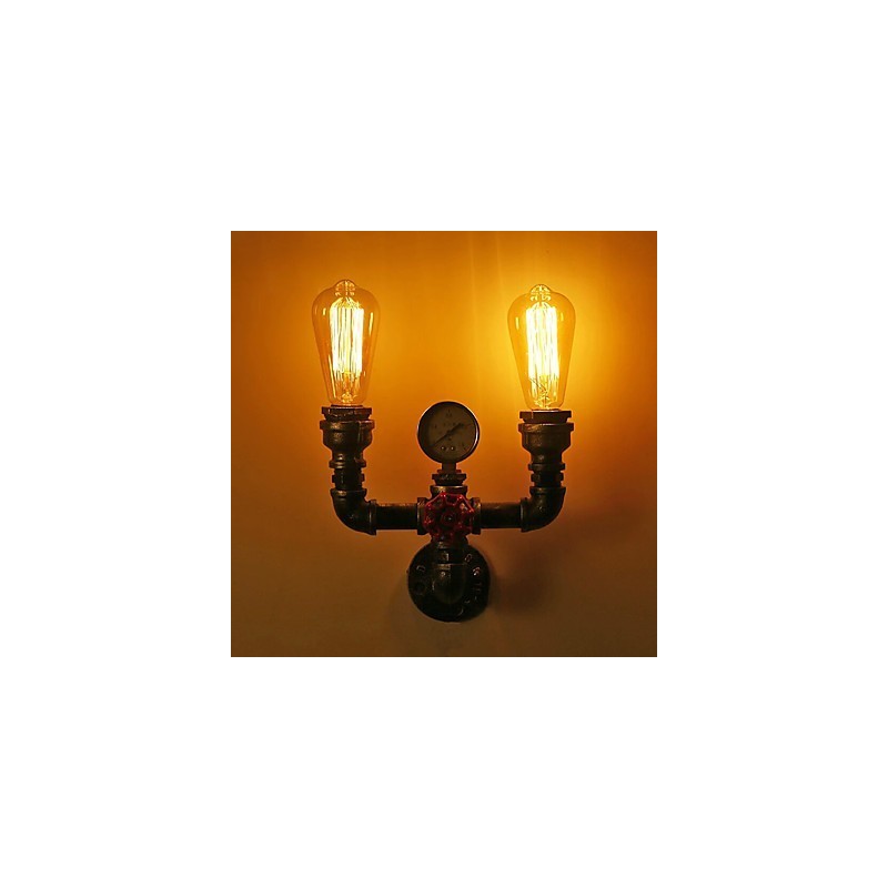 2 Heads Vintage Industrial Metal Wall Lights Restaurant Cafe Bar Decoration lighting