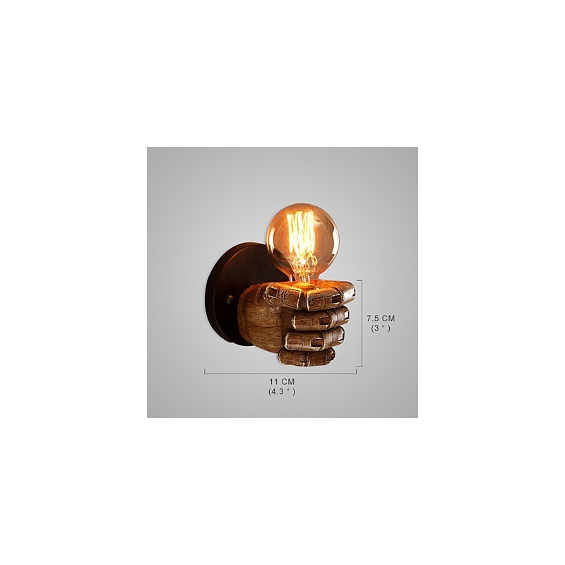 Loft industrial Cafe wall lamp Resin wall lamp Lodge Antique Vintage Retro Painting Feature for Mini Style Ambient Light Wall Sconces Wall Light
