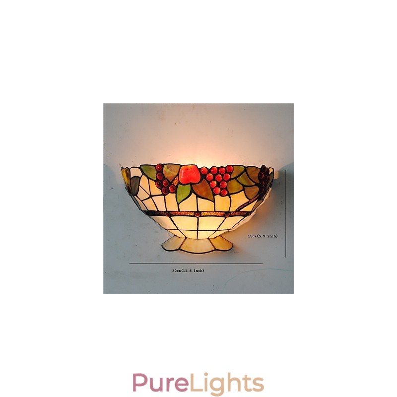 Retro Country Wall Lights Glass Shade Living Room Bedroom Restaurant Cafe Bar Wall Sconces