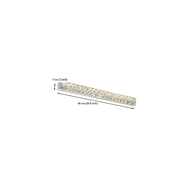 Long High Quality Mirror Lamp Bathroom Lights Metal and Crystal Wall Light