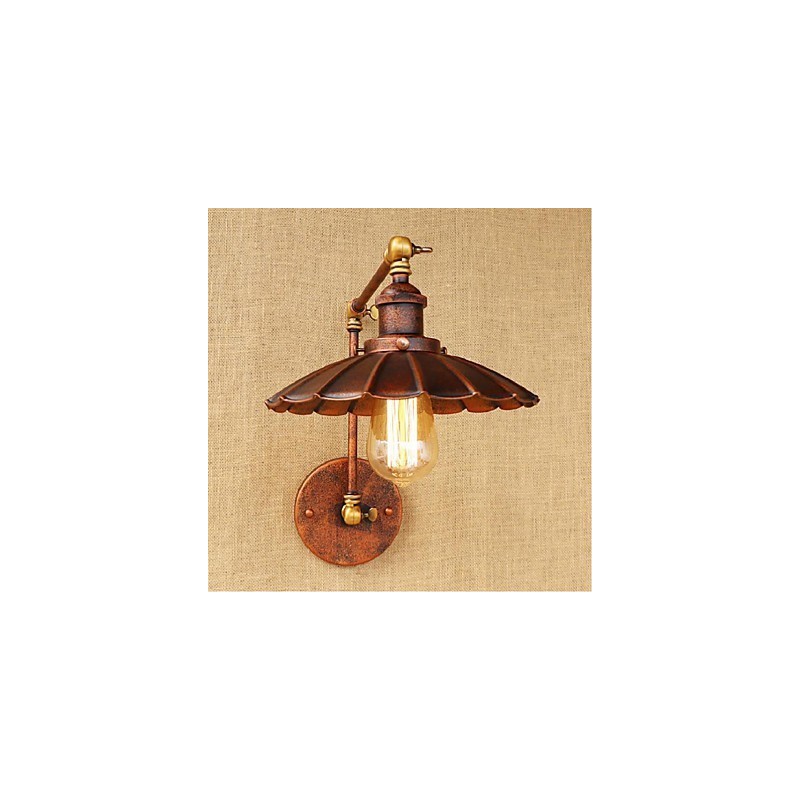 Long arm Half rust Retro Creative Nostalgic Retractable Folding Wall Sconces Wall Light