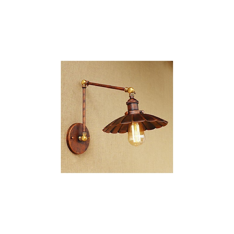 Long arm Half rust Retro Creative Nostalgic Retractable Folding Wall Sconces Wall Light