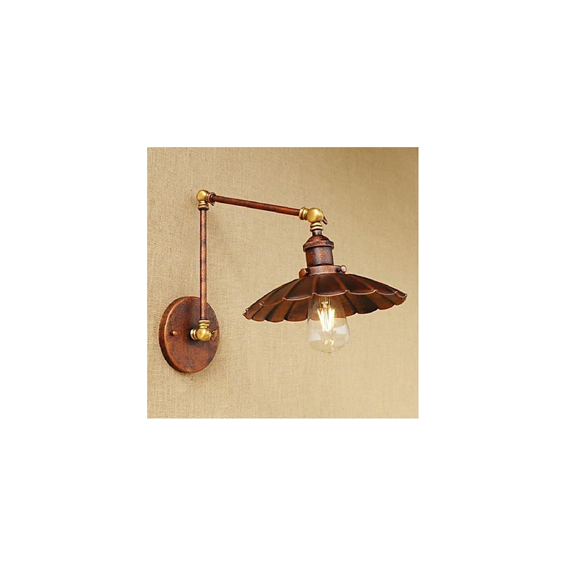 Long arm Half rust Retro Creative Nostalgic Retractable Folding Wall Sconces Wall Light