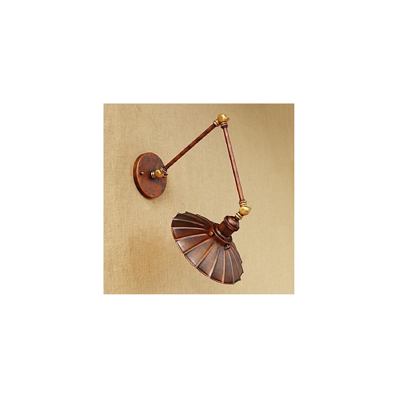 Long arm Half rust Retro Creative Nostalgic Retractable Folding Wall Sconces Wall Light