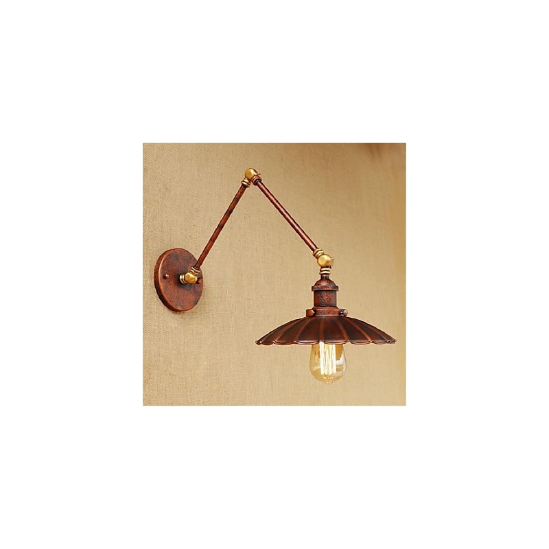 Long arm Half rust Retro Creative Nostalgic Retractable Folding Wall Sconces Wall Light
