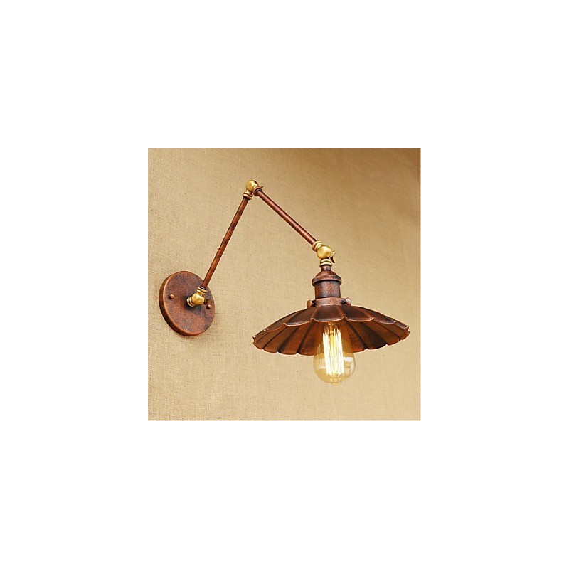 Long arm Half rust Retro Creative Nostalgic Retractable Folding Wall Sconces Wall Light