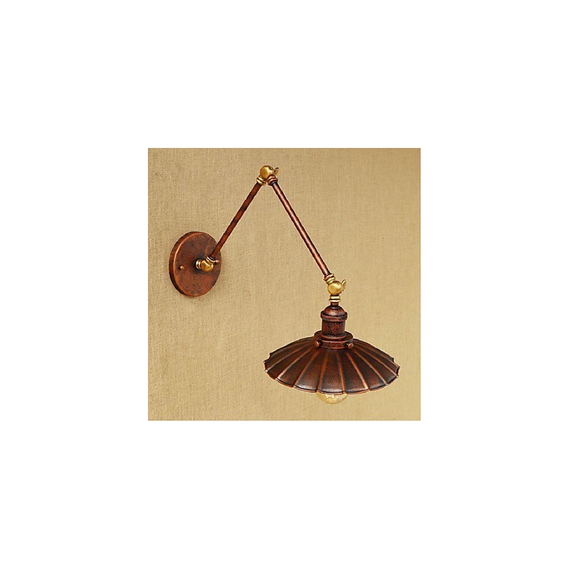 Long arm Half rust Retro Creative Nostalgic Retractable Folding Wall Sconces Wall Light