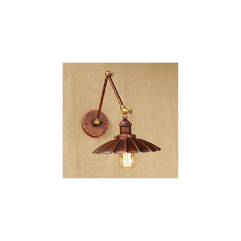 Long arm Half rust Retro Creative Nostalgic Retractable Folding Wall Sconces Wall Light
