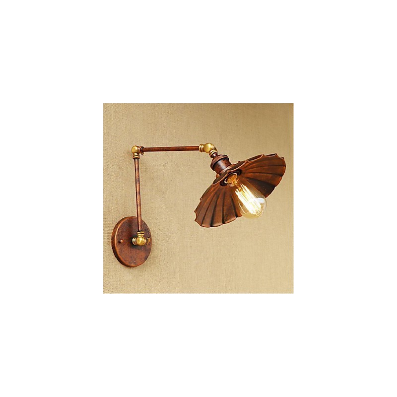 Long arm Half rust Retro Creative Nostalgic Retractable Folding Wall Sconces Wall Light