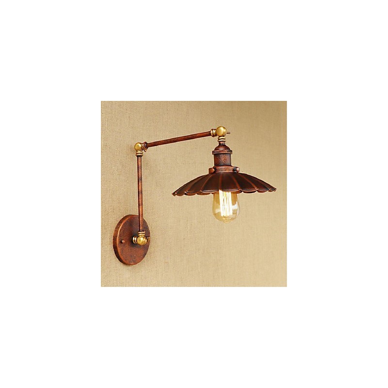 Long arm Half rust Retro Creative Nostalgic Retractable Folding Wall Sconces Wall Light