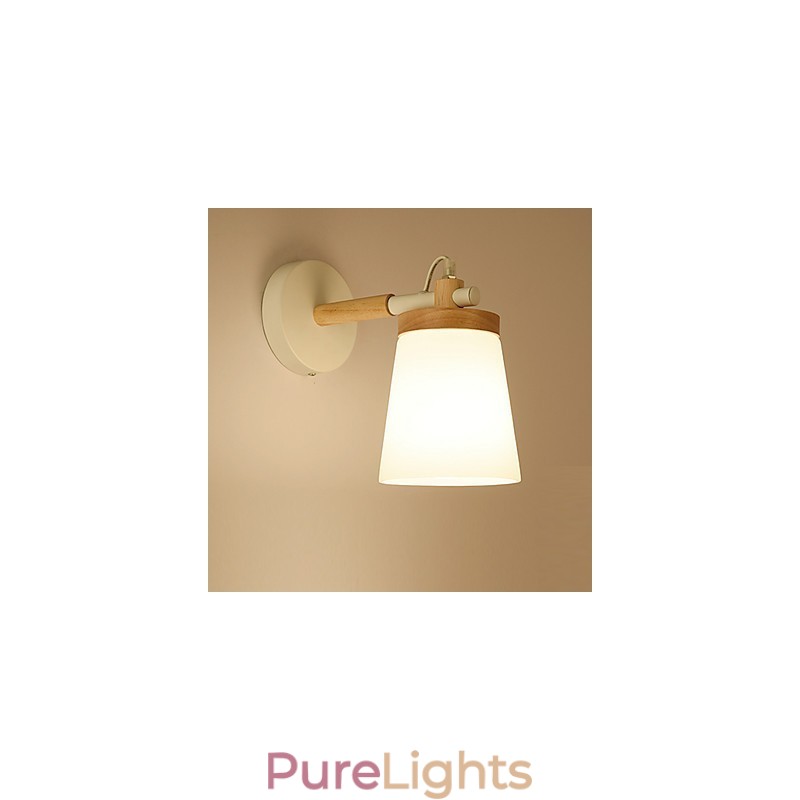 Glassshade And Metal Base Wall Lamp Feature Ambient Light Wall Sconces Wall Light