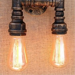 Nostalgia Simple Water Pipe Decorative Small Wall Lamp Wall Light