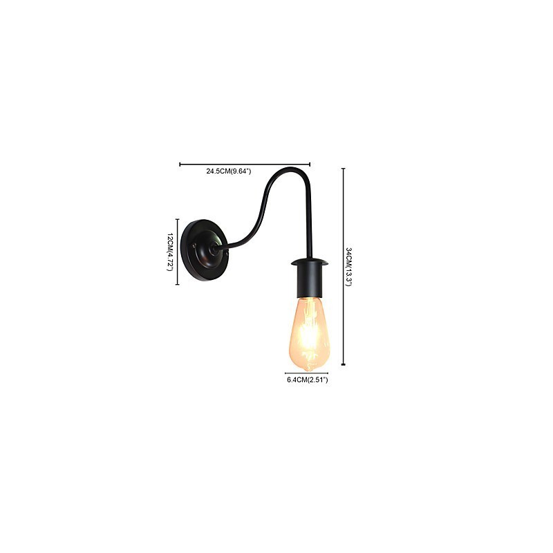 Wall Sconces Wall Iron Wall Lamp Dumb Black Lightsaber Lamp On Wall