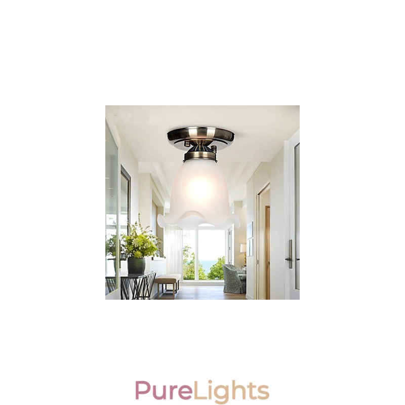 Traditional Classic Mini Style Electroplated Metal Flush Mount Spot Lights