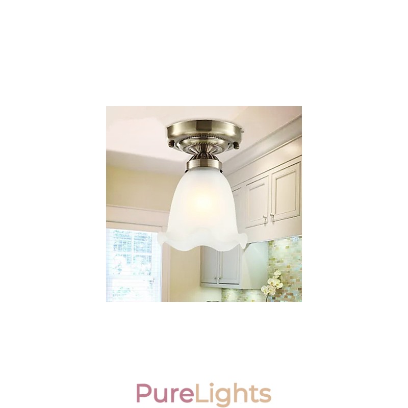 Traditional Classic Mini Style Electroplated Metal Flush Mount Spot Lights