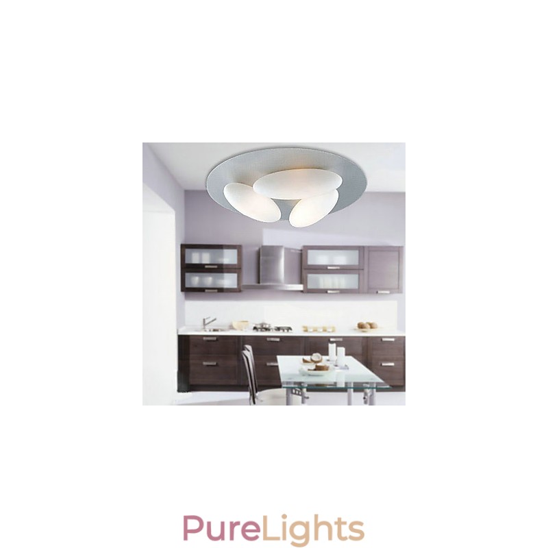 Modern Flush Mount with 3 Lights (G9 Bulb Base)