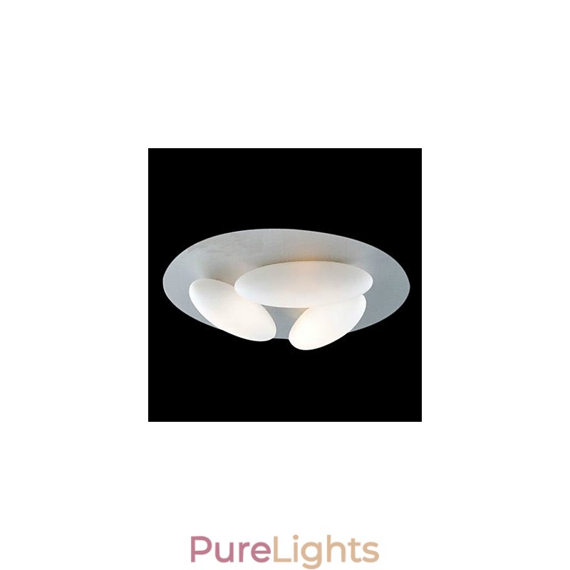 Modern Flush Mount with 3 Lights (G9 Bulb Base)