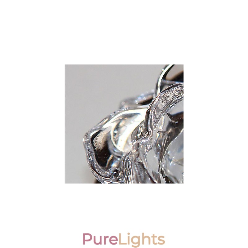 Modern Contemporary Crystal Mini Style Electroplated Metal Flush Mount