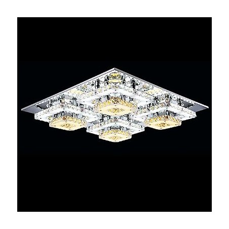 Modern Contemporary Crystal Chrome Metal Flush Mount Modern Contemporary Crystal Chrome Metal Flush Mount