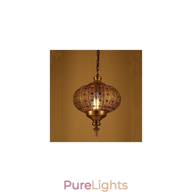 Southeast Asian Retro Hand Hollow Lron Chandelier