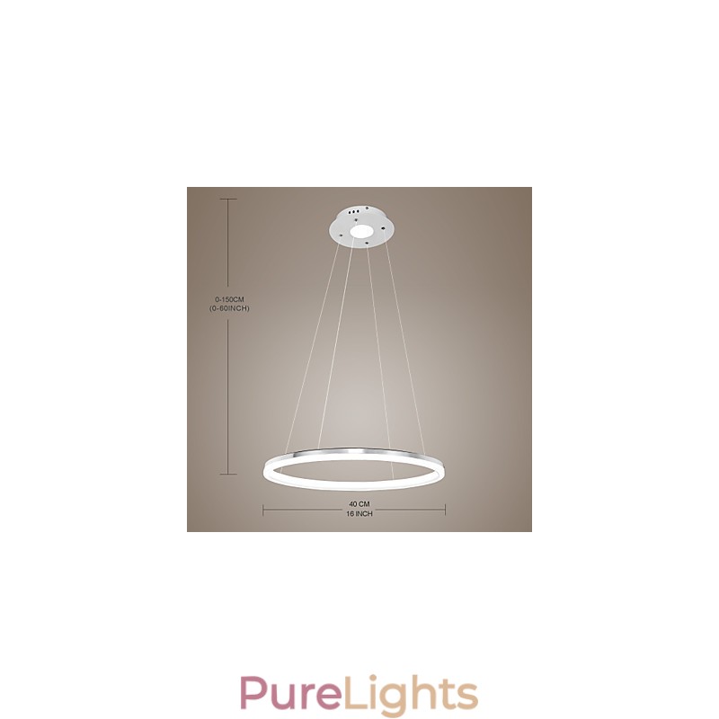 Modern Design Pendant Light High Quality Acrylic Single Ring Fit