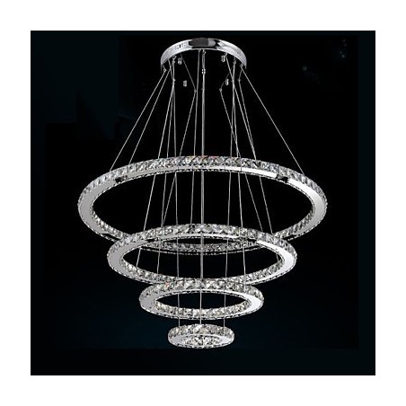 Modern Pendant Light Clear Crystal Ceiling Chandelier Lighting Lamp with D100CM+D80CM+D60CM+D40CM Modern Pendant Light Clear Crystal Ceiling Chandelier Lighting Lamp with D100CM+D80CM+D60CM+D40CM