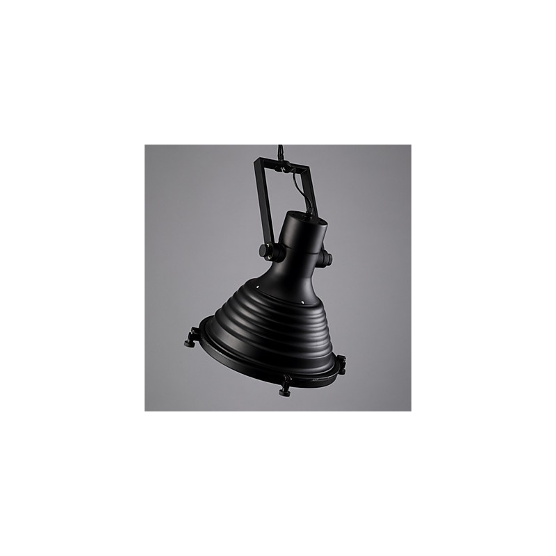 Black Retro Iron Pendant Lamp and Glass Shade Shop