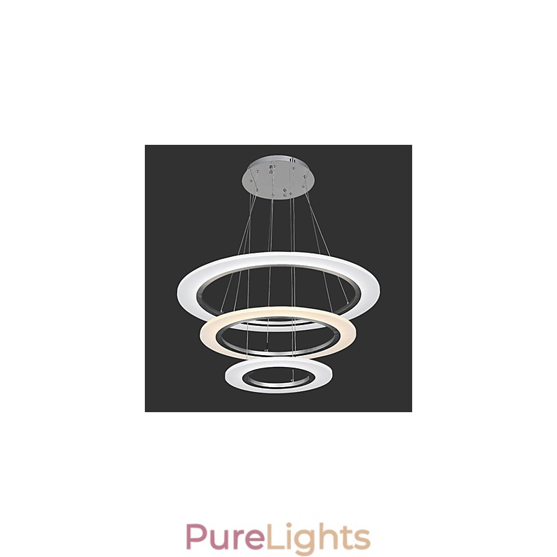 3 Ring DIY Shape Acrylic Pendant Light Ceiling Lamps Chandelier Fixtures with