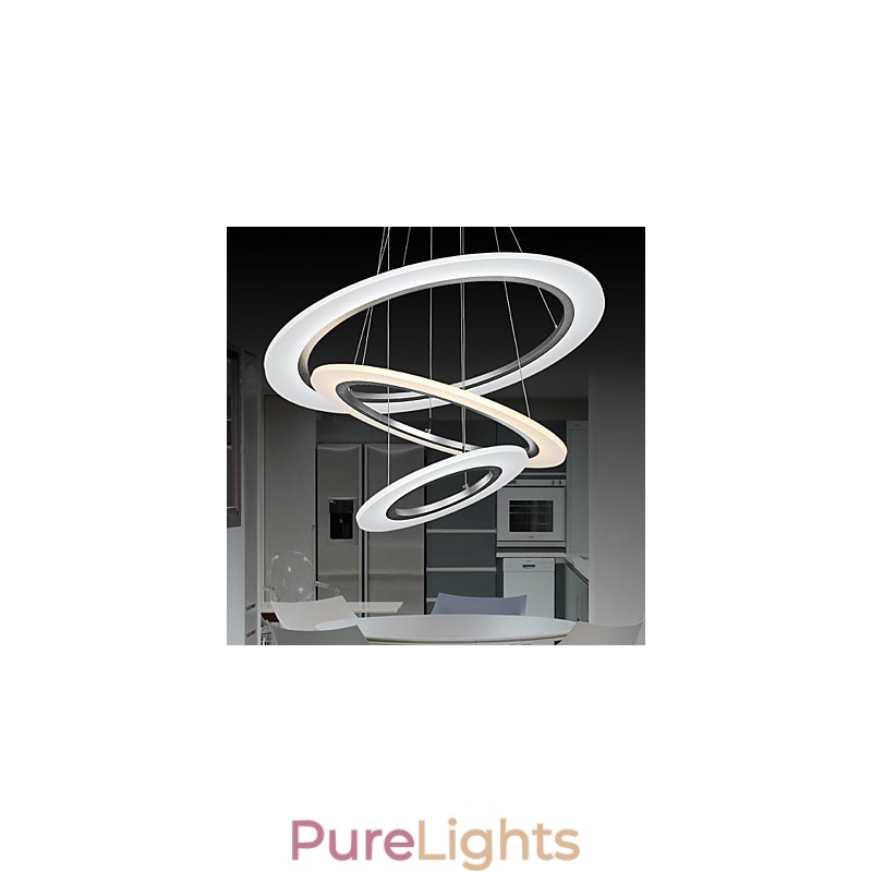 3 Ring DIY Shape Acrylic Pendant Light Ceiling Lamps Chandelier Fixtures with