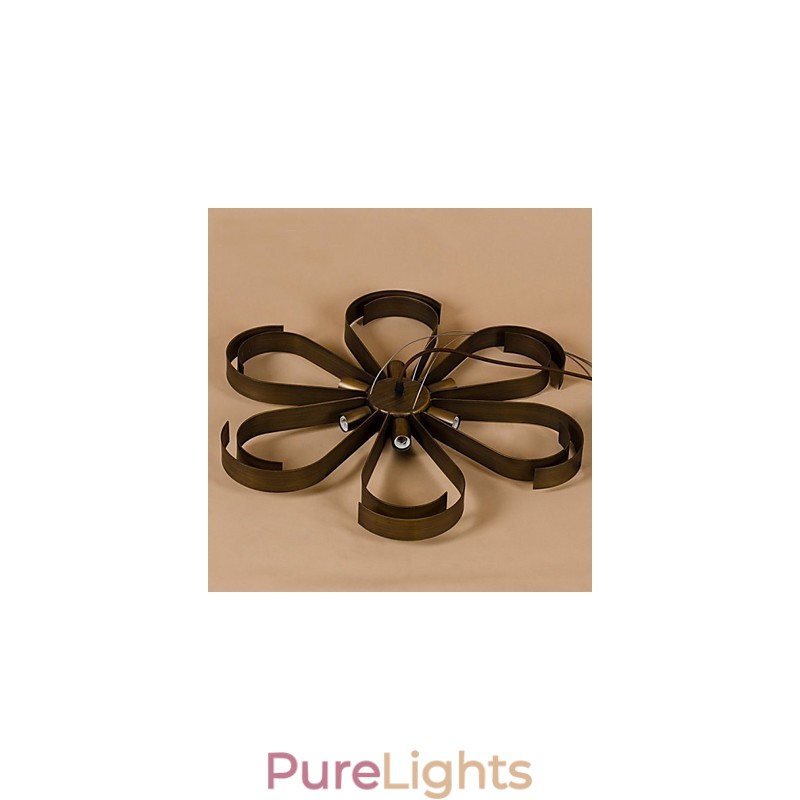 American Country Iron Industrial Wind flower Pendant lamp