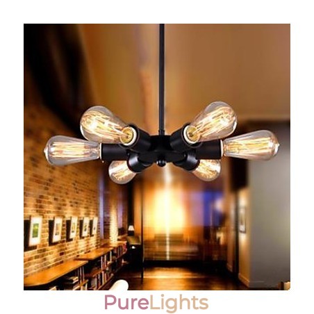 American Country Industrial Wind Six Head Ferris Wheel Droplight American Country Industrial Wind Six Head Ferris Wheel Droplight