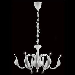 Modern Contemporary Electroplated Metal Chandelier