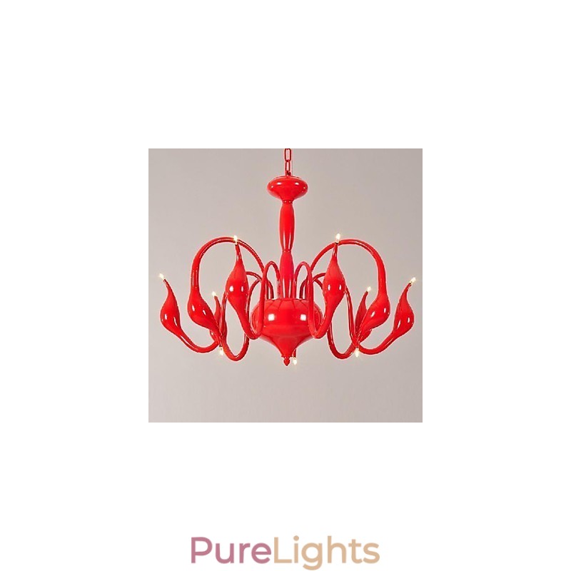 Modern Contemporary Electroplated Metal Chandelier