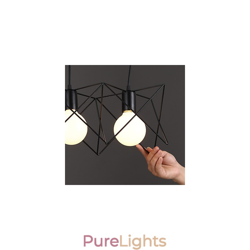 Contracted And Contemporary Creative Design Single Wrought Iron Head Droplight