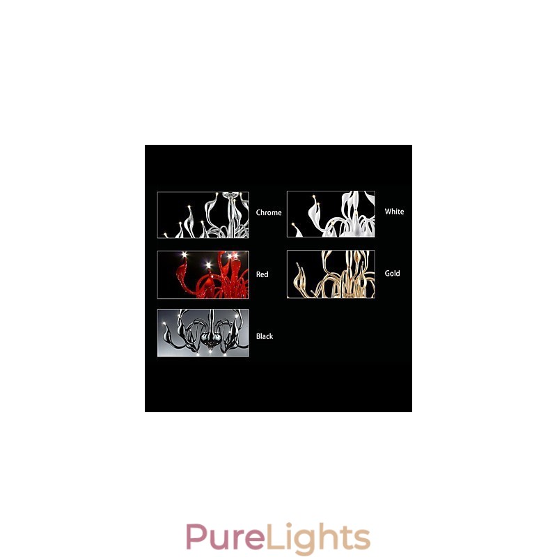 Modern Contemporary Electroplated Metal Chandelier