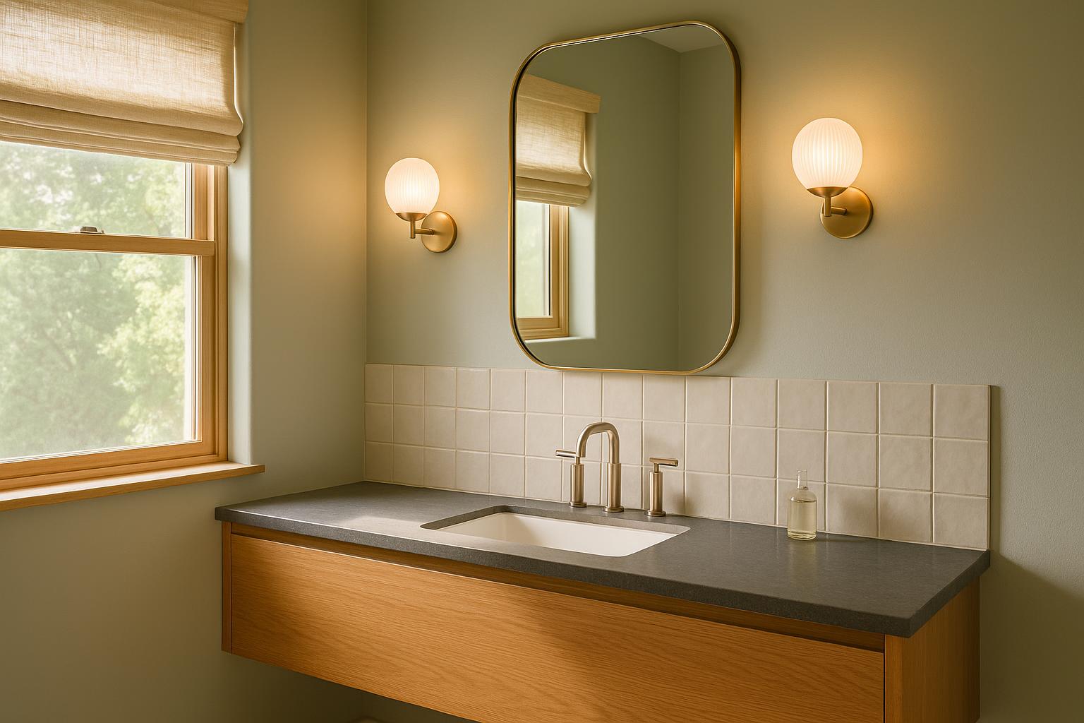 Plan Bathroom Wall Sconces Around the Mirror